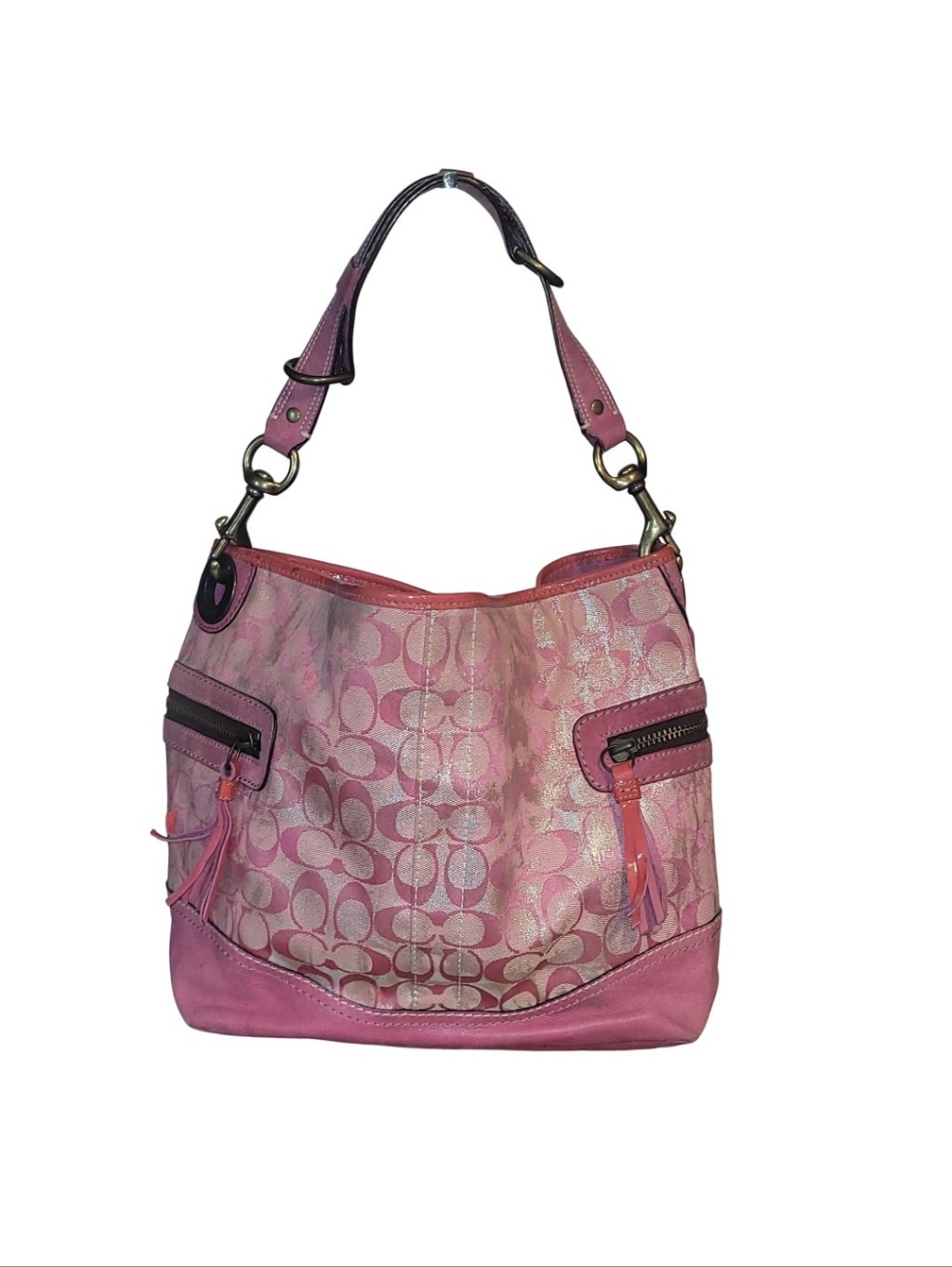 Coach Vintage Signature Tie Dye Y2k Shoulder Tote